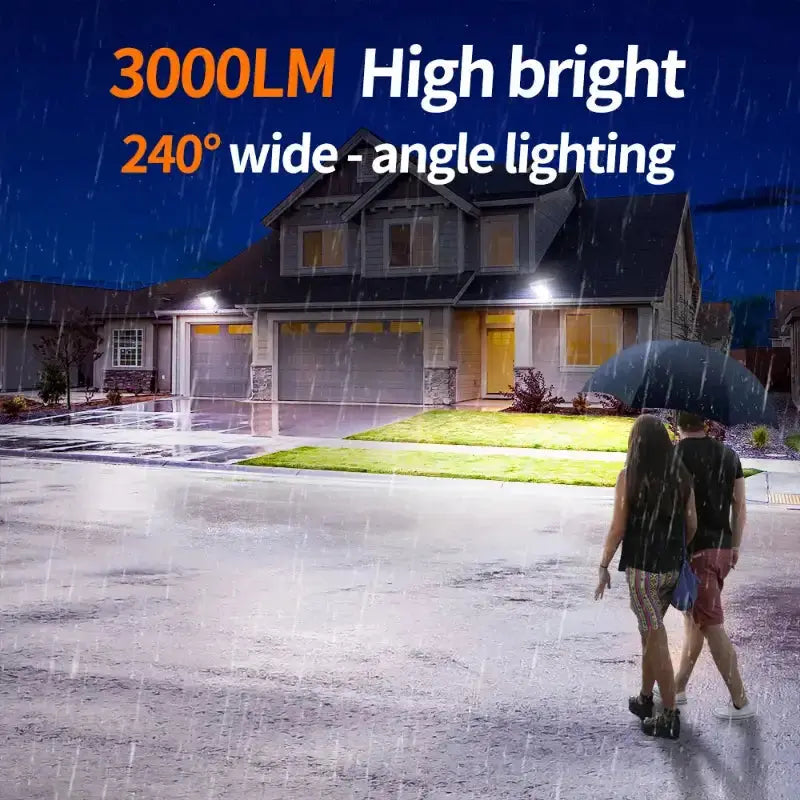 3000lm Wide Angle Waterproof Solar Street Light