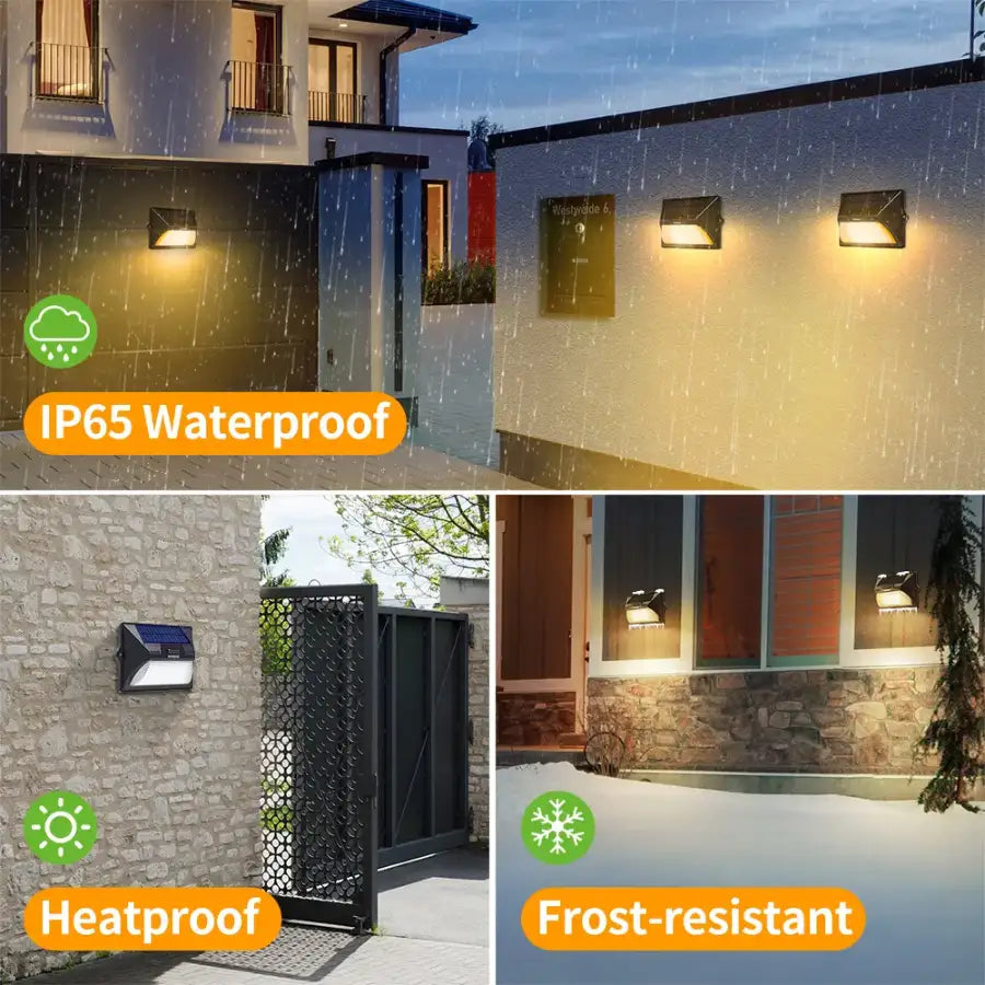 All Weather Outdoor Solar Wall Lights