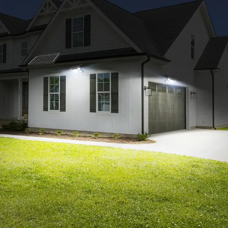 Bright Solar Security Lights for Garage and Driveway