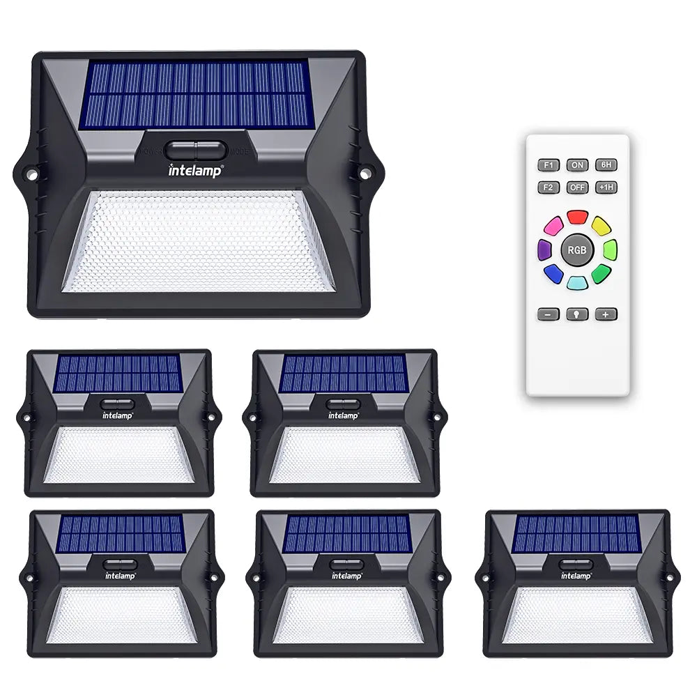 Color Changing Solar Fence Lights 6 Pack