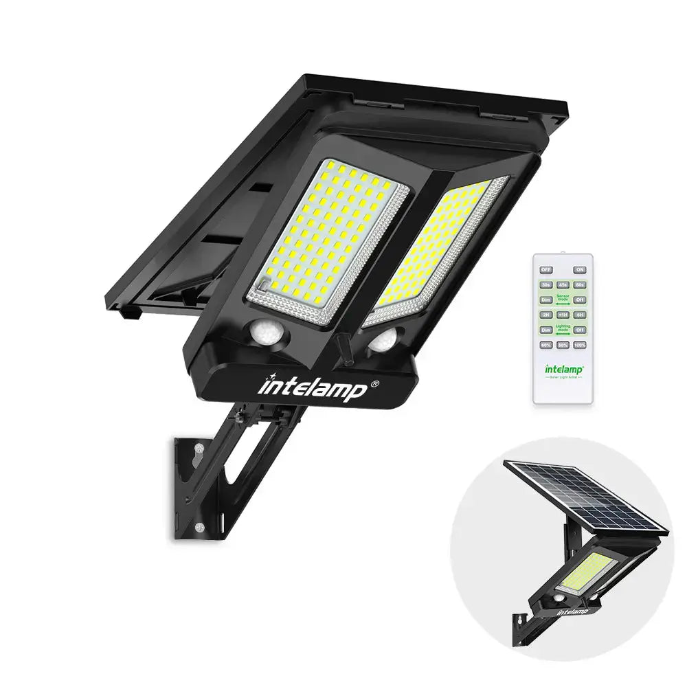 Dual Sensor Solar Floodlight with Remote Control