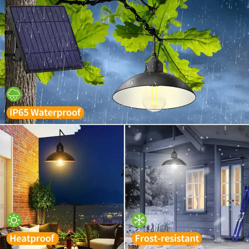 IP65 Waterproof All Weather Solar Hanging Light