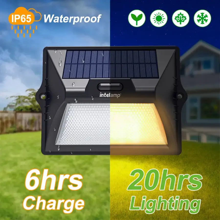 IP65 Waterproof Solar Light with 20 Hour Runtime