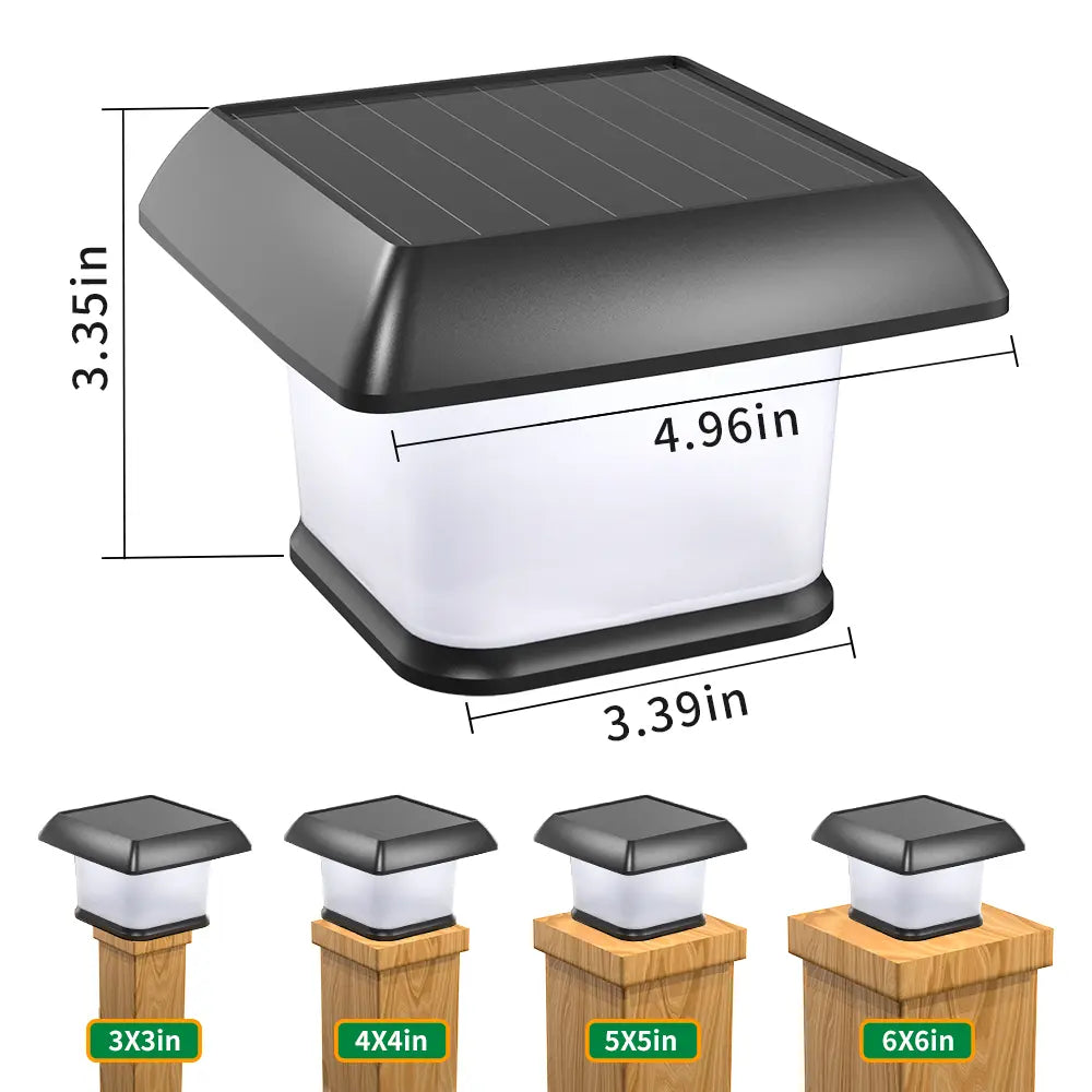 Solar Post Cap Light for 4x4 and 6x6 Posts