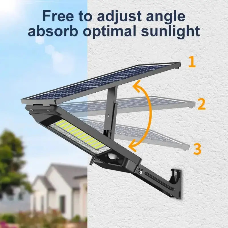 Solar Street Light with Adjustable Panel for Optimal Sunlight