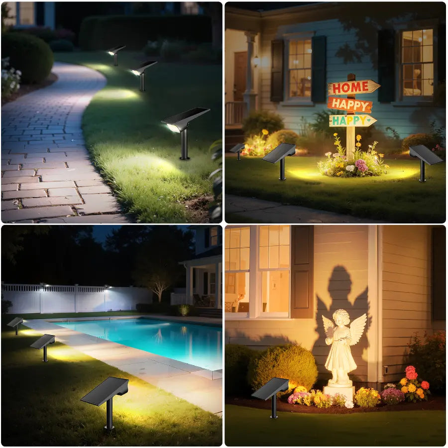 Versatile Solar Landscape Lights for Pathway Pool and Yard