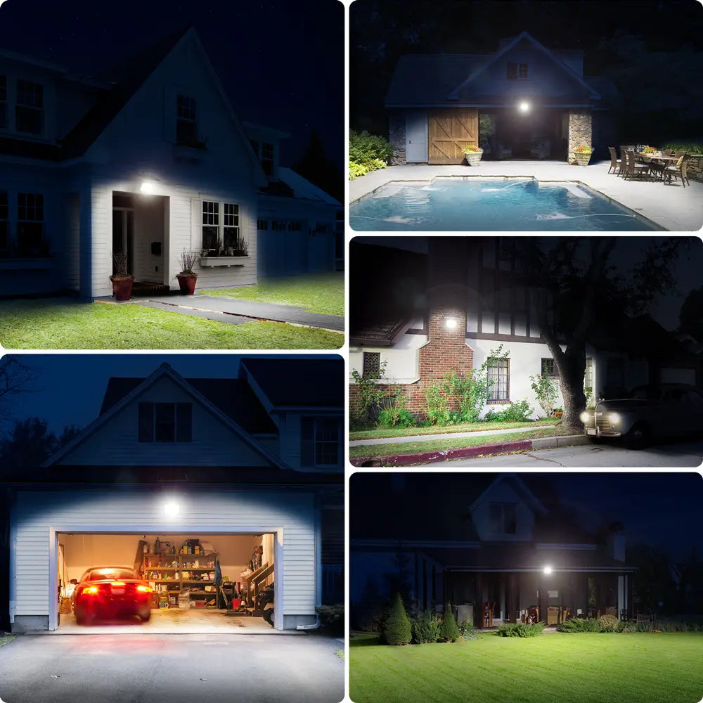 intelamp 20000mAh/2000LM Solar Flood Lights - All-Night Power