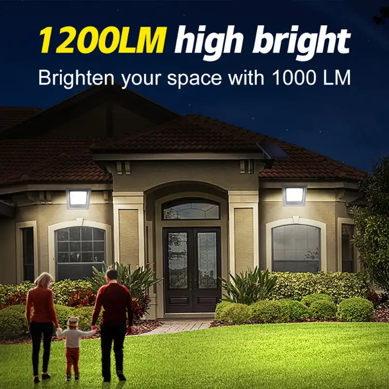1200lm High Bright Solar Flood Light for Home Exterior