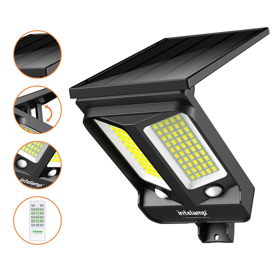 intelamp Solar Security Light | 1200LM Dual-Sensor System
