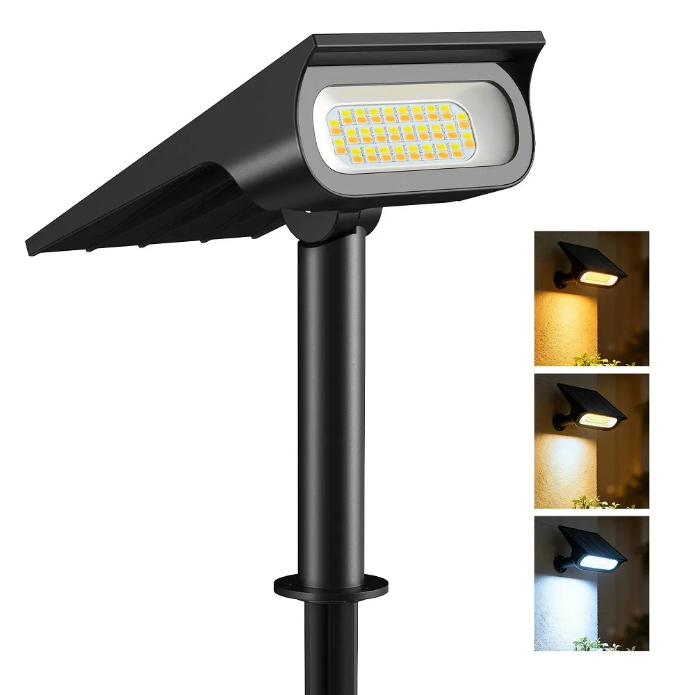 3 Color Mode Solar Spotlights 