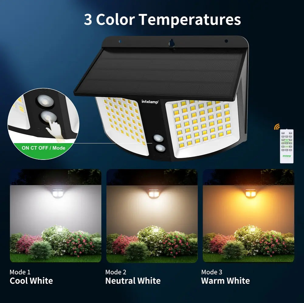Easily switch between cool white, neutral white, and warm white color temperatures using the remote control.