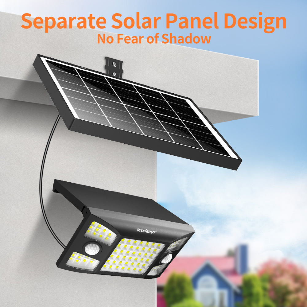 intelamp solar wall light with 4M cable 8W/8000mAh Battery 2000LM