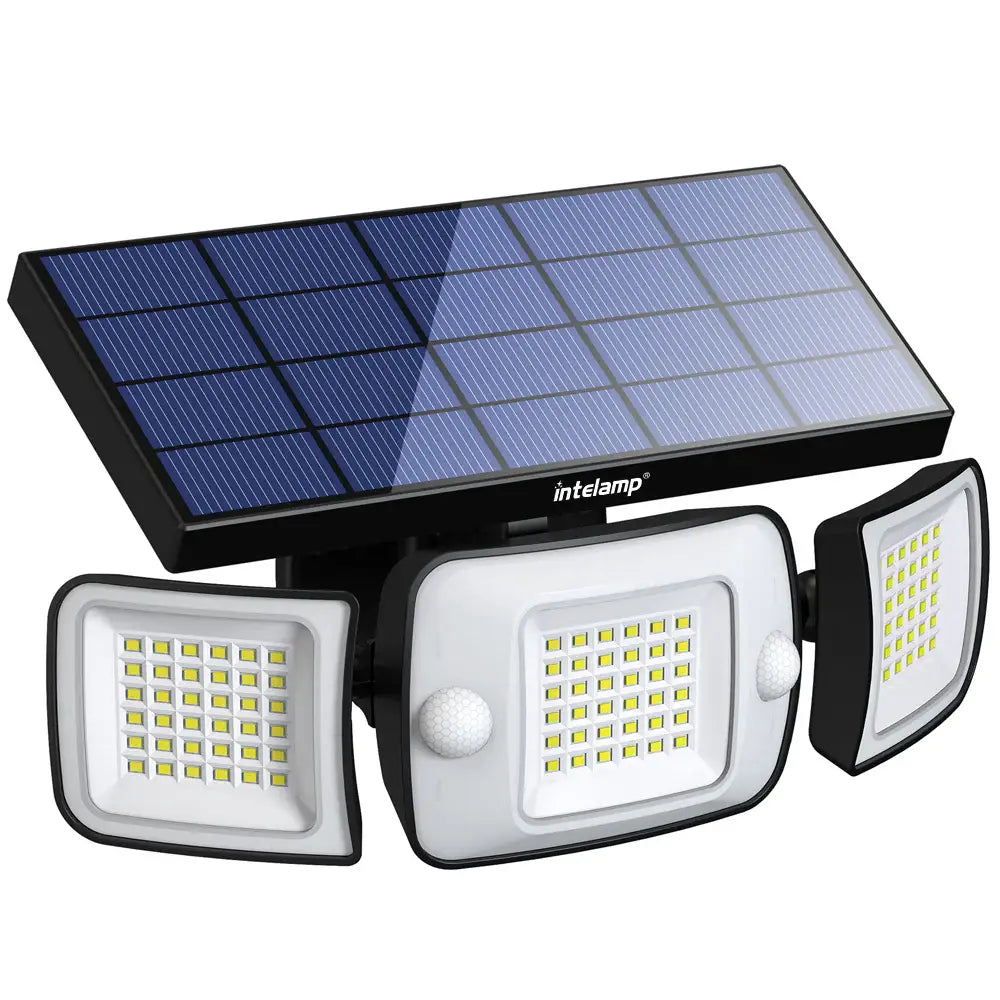 Adjustable 3 Head Solar Motion Sensor Light