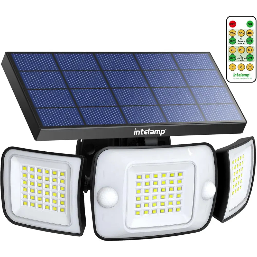 Adjustable Solar Flood Light with Remote Control