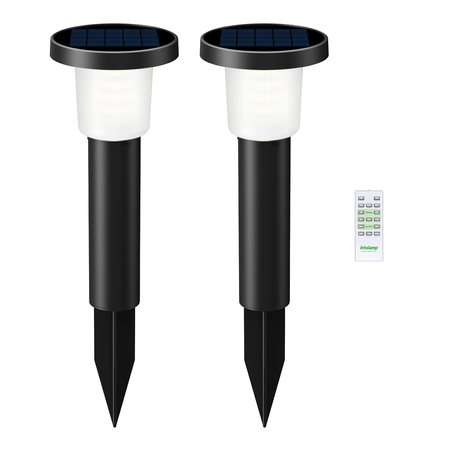 intelamp Three color Temperature Outdoor Solar Garden Light
