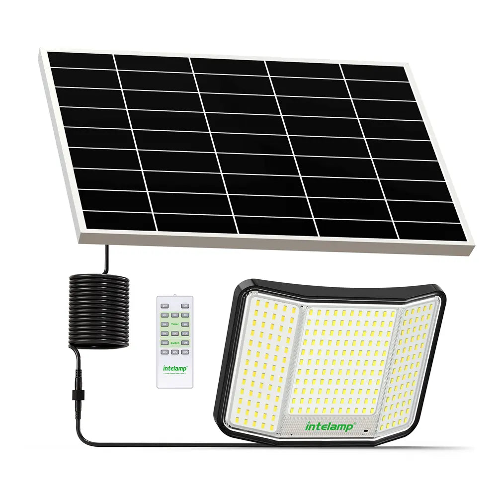 intelamp 20000mAh/2000LM Solar Flood Lights - All-Night Power