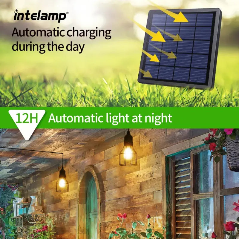 Dusk to dawn automatic solar pendant light