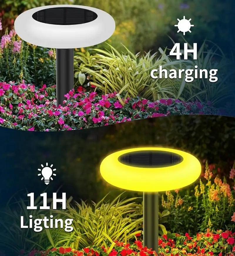 Fast Charging Solar Garden Light with 11 Hour Runtime
