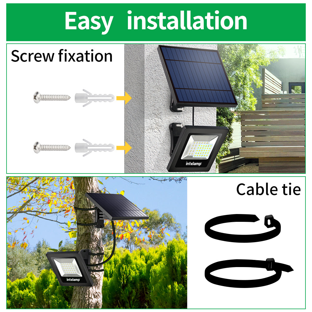 intelamp Mini Solar Flood Lights Outdoor - intelamp
