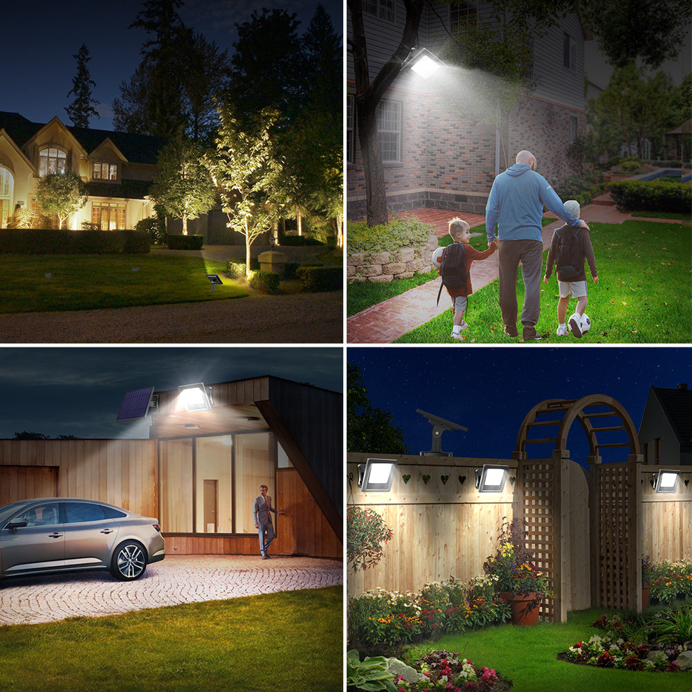 intelamp Mini Solar Flood Lights Outdoor - intelamp