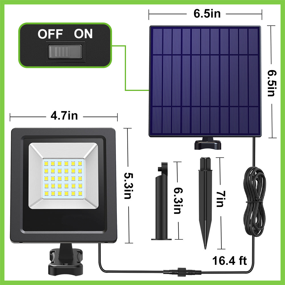 intelamp Mini Solar Flood Lights Outdoor - intelamp