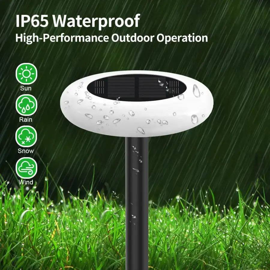 IP65 Waterproof Outdoor Solar Disc Light