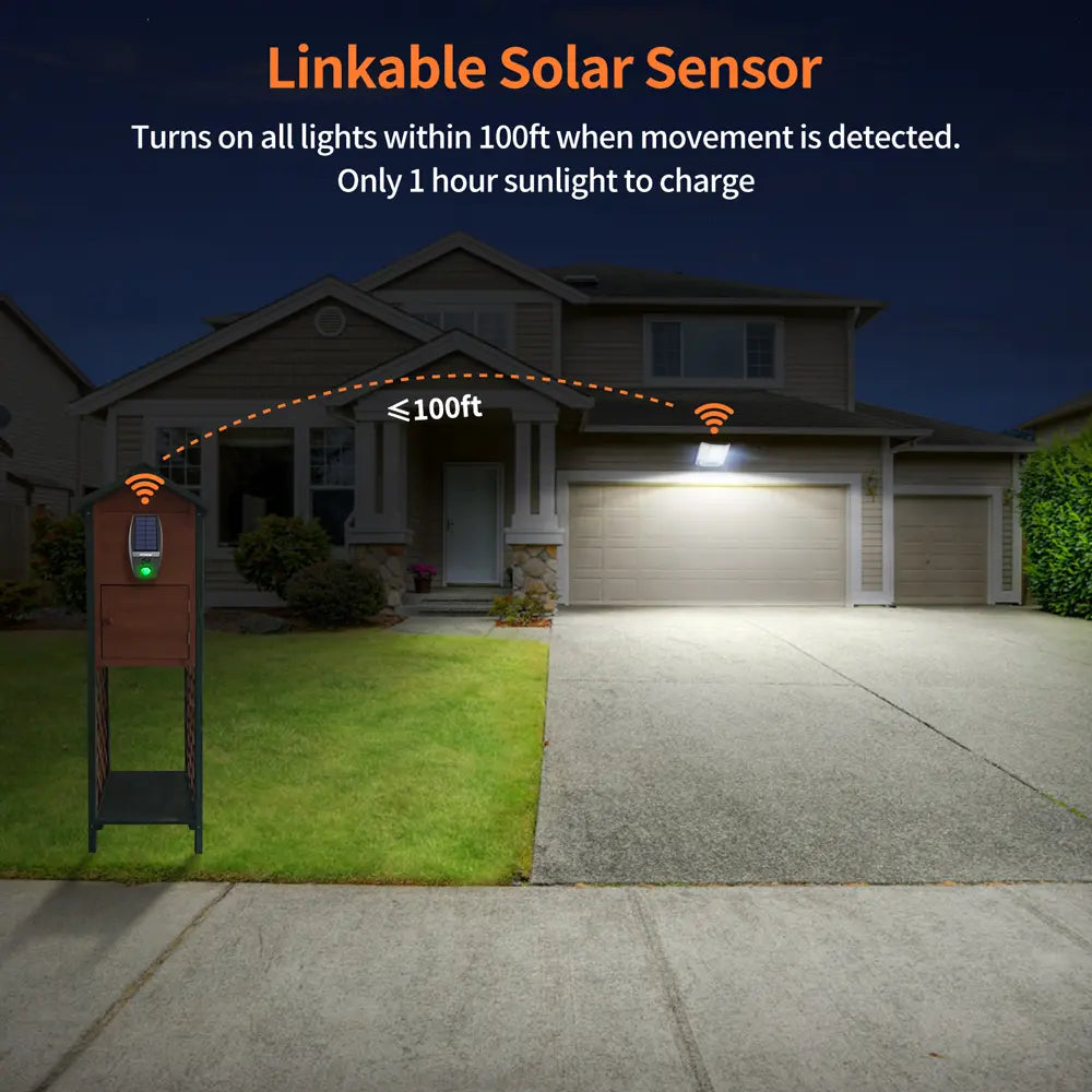Linkable Solar Sensor for Advance Motion Detection Security Light