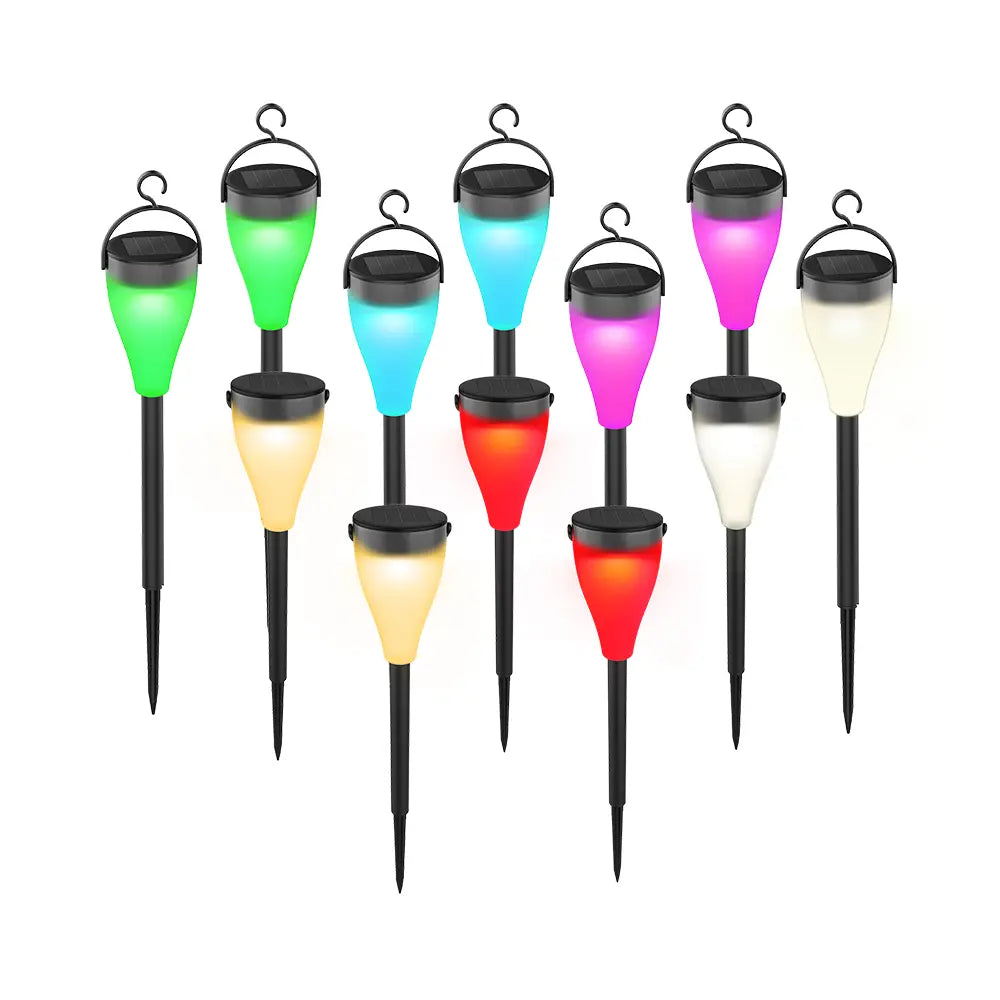Multi Color Solar Powered Torch Lights