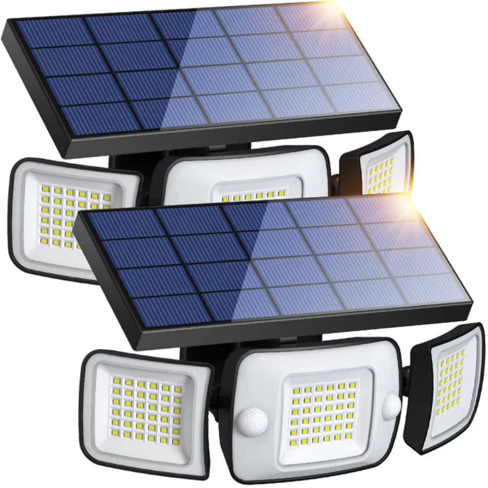 Outdoor Solar Motion Sensor Lights 2 Pack