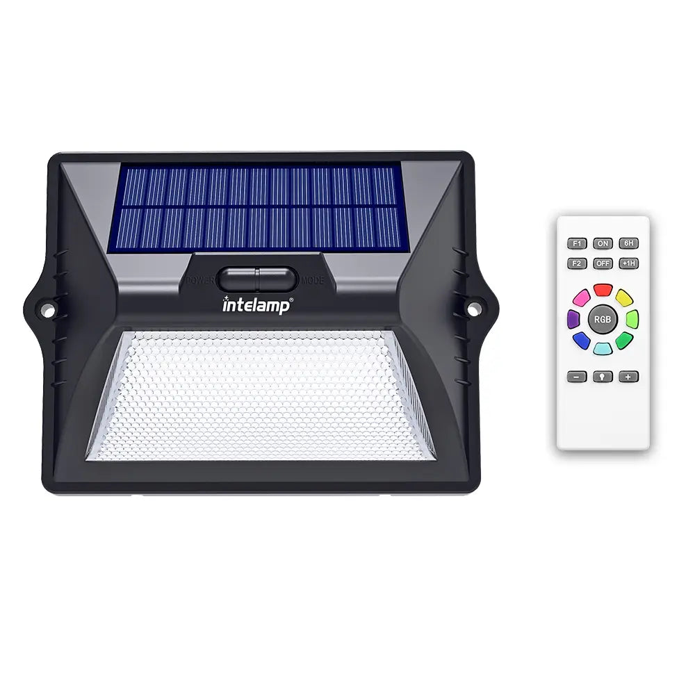 RGB Solar Fence Light with Remote Control