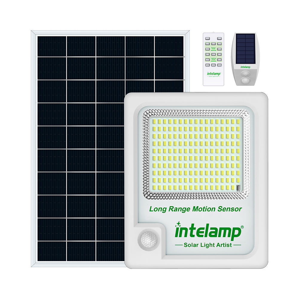 Solar Flood Light with Separate Motion Sensor and Remote