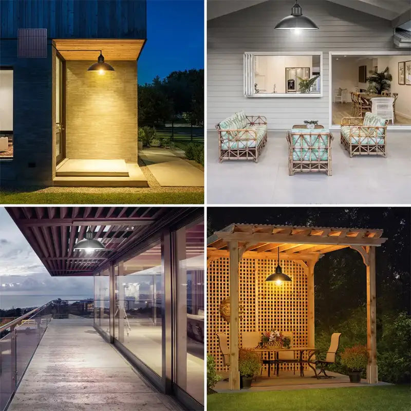 Stylish Solar Pendant Light for Patio and Gazebo