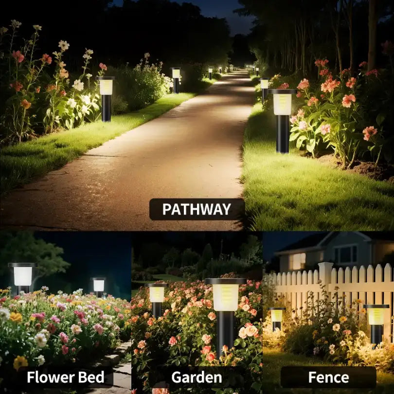 Versatile Solar Landscape Lights for Pathway and Garden