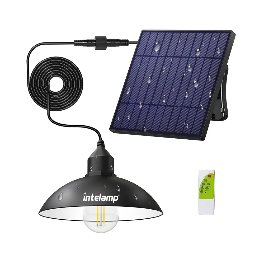 Waterproof Solar Pendant Light with Remote Control